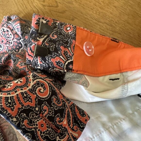 Ann Taylor Womens Short Size 0 Paisley Floral Pockets Chino Spring Summer - Picture 5 of 10